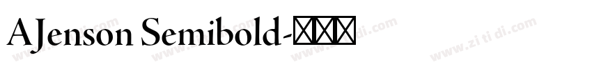 AJenson Semibold字体转换
